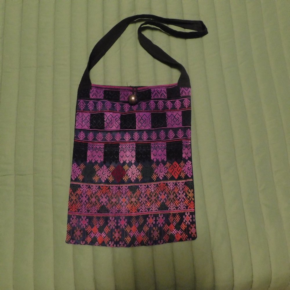 Colorful BOHO hippie bag purse EUC